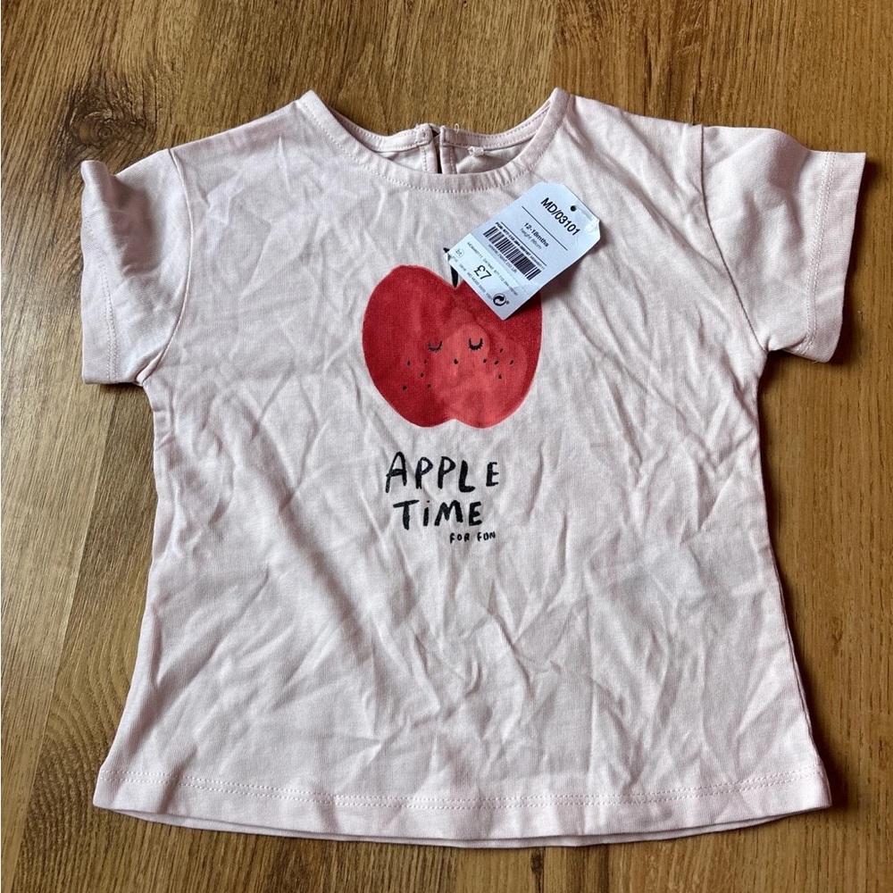 Next Kids Light Pink Apple T-Shirt